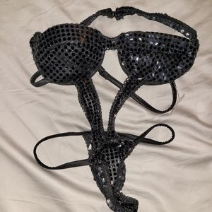 Frederick's of Hollywood Sequin Teddy Lingerie